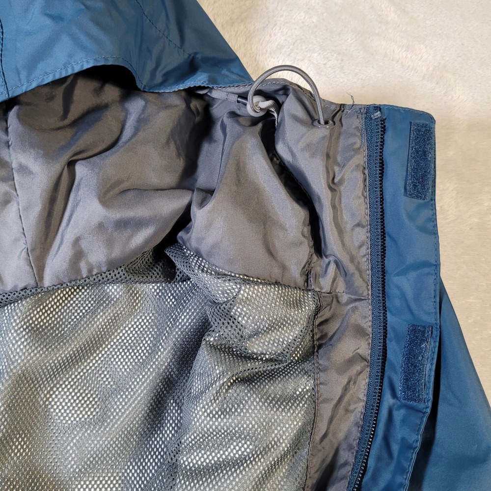 Columbia Jacket Mens L Blue Omni-Tech Rain Windbreaker Hooded Shell Coat - Picture 16 of 16
